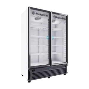 METALFRIO (RB800) Refrigerador Vertical 42ft³ 2 Puertas de Cristal