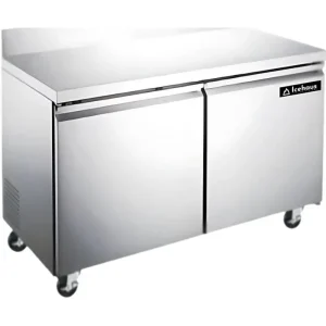 ICEHAUS (MTC-2P-SS-01) Mesa de Trabajo Congelador 11ft³ Dos Puertas