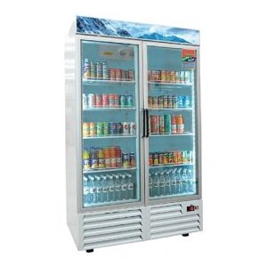 Asber (ARMD-47-SD) Refrigerador 2 puertas cristal abatibles