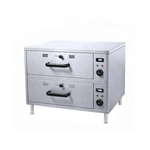 Migsa (BB-HW-82) Calentador de alimentos de 2 cajones eléctrico