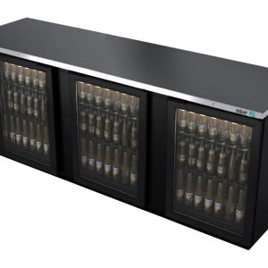 Asber (ABBC-94G-HC) Refrigerador contra barra 3 puertas cristal