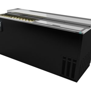 Asber (ADBC-65-HC) Refrigerador Botellero negro 2 puertas sólidas