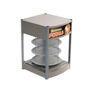 Delibox (EP-3G) Vitrina pizzera giratoria 3 niveles