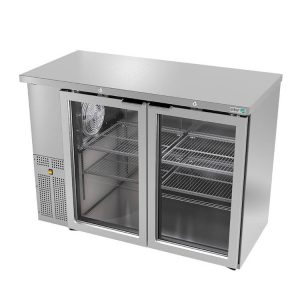 ASBER (ABBC-24-48-SG-HC) Refrigerador contrabarra 2 puertas cristal