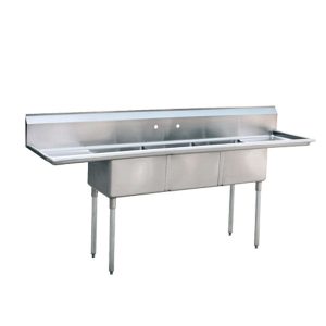 King (F3T-1) Fregadero con 3 tarjas