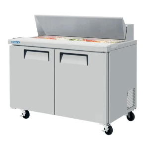 SOBRINOX MRSS-48-2S MESA DE PREPARACION DE SANDWICHES Y ENSALADAS CAP. 16.26 FT3 2 PUERTAS
