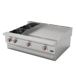 DRAGO (CG-20PD) COMBINADO Parrillas Y Plancha a gas 2 QUEMADORES