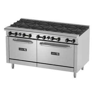 Asber (AER-2-B10-60) Estufa a Gas Doble Horno 10 Quemadores