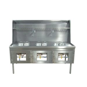 San-Son (ZEWOKS-180) Estufa Wok Profesional 3 Secciones