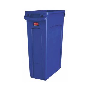Rubbermaid (1956185/FG354060) Contenedores de 23 galones en color gris y azul