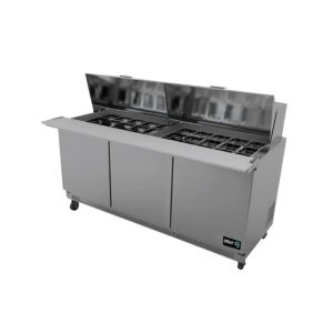 Mesa Refrigerada de Preparación Mega Top 3 Puertas Asber APTM 72 30 HC