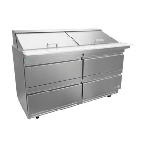 Mesa Refrigerada de Preparación Mega Top Premium 4 Cajones Asber APTM 60 24 D4 P HC