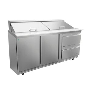 Mesa Refrigerada de Preparación Mega Top Premium 2 Cajones y 2 Puertas Asber APTM 72 30 D2 P HC