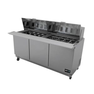 Mesa Refrigerada de Preparación Mega Top Premium 6 Cajones Asber APTM 72 30 D6 P HC