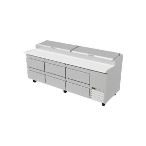 Mesa Refrigerada de Preparación para Pizzas 6 Cajones Premium Asber APTP 93 D6 P HC